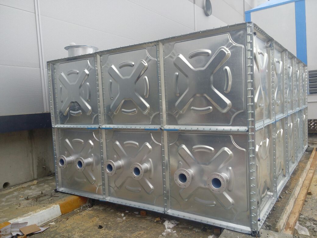 Galvaniz yangın suyu modüler su deposu